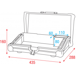 D7406 Showtec Case per ColorCue 2 e ColorCue 2  Air flightcase specifico per centralina KaotikaStore