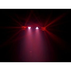 42109607 Eurolite LED KLS-120 FX Compact Light Set barra elettrificata con effetti DMX 2 derby 2 faretti LED KaotikaStore