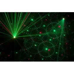 43173 Showtec Firestorm Effetto luce 4 in 1 laser wash derby e strobo per feste dj party discoteca eventi KaotikaStore