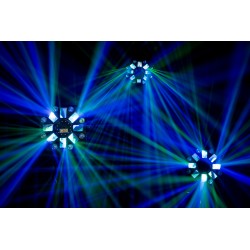 43173 Showtec Firestorm Effetto luce 4 in 1 laser wash derby e strobo per feste dj party discoteca eventi KaotikaStore