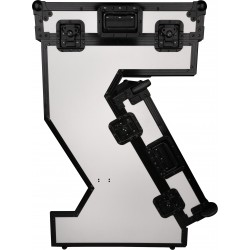 Showgear Tavolo portatile in stile Z Multiuso Hybrid Flight Case colore Bianco mobile dj porta consolle service kaotikastore