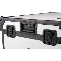 Showgear Tavolo portatile in stile Z Multiuso Hybrid Flight Case colore Bianco mobile dj porta consolle service audio eventi