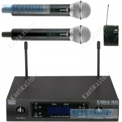 DAP Audio COM-42 microfono wireless UHF con dispositivo manuale