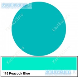 Gelatina BLU TURCHESE, PAVONE 122x50cm per fari PAR filtri colorati foglio colore
