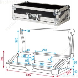 Flight case per trasporto centralina DMX Showtec DAP AUDIOFLYHT PRO flight case 