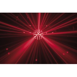 43163 Showtec Colourburst effetto luce discoteca palla sfera rotante vintage con laser rosso verde telecomando ean 8717748444288