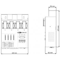 Showtec DIM-4LC dimmer controller centralina luci piccolo banco regia fari PAR faro teatrale