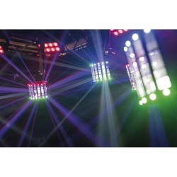 Showtec Energetic XL 3-in-1 luce led + beam + laser controllabile in DMX e IR con telecomando incluso