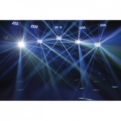 Showtec Energetic XL 3-in-1 luce led + beam + laser controllabile in DMX e IR con telecomando incluso