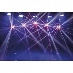 Showtec Energetic XL 3-in-1 luce led + beam + laser controllabile in DMX e IR con telecomando incluso