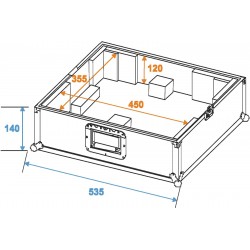 30123310 ROADINGER Flightcase per trasporto giradischi piatti dj KaotikaStore ean 4026397128239