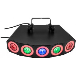 51918672 EUROLITE LED SCY-50 Hybrid Beam Effect effetto luce RGBAW+UV LEDs, dynamic color effects and strobe KaotikaStore