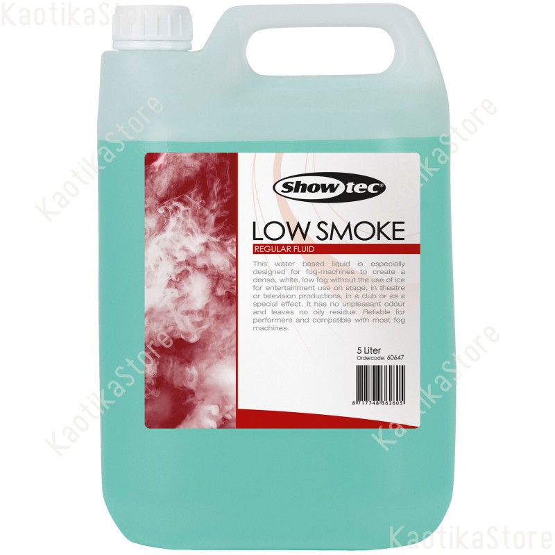 Showtec LOW SMOKE FLUID Tanica 5 litri di liquido Professional fumo basso  per macchina fog machine