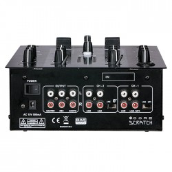 D2312 DAP CORE Scratch Mixer da DJ a 2 canali con quattro ingressi di linea, ingresso microfono modulo riproduzione Bluetooth