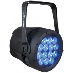 43548 Showtec Spectral M3000 Zoom Q4 MKII Spot 14 x 12 W LED Osram RGBW IP65 DMX faro PAR eventi live outdoor