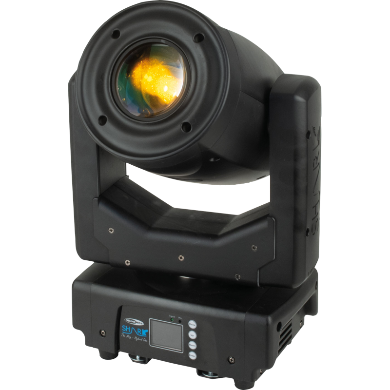 Showtec Shark - The Meg - Hybrid One Testa mobile LED ibrida da 160 W compatta zoom motorizzato per discoteca e palchi