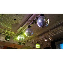 Jb Systems Sfera specchiata diametro Ø 50 cm escluso motore specchi vetro effetto discoteca mirror ball palla KaotikaStore