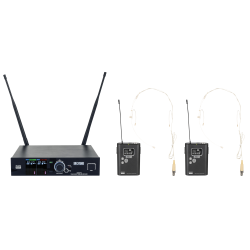 D1480B DAP EDGE EBS-2 Set doppio beltpack wireless - 610-670 MHz sistema microfonico wireless microfono KaotikaStore