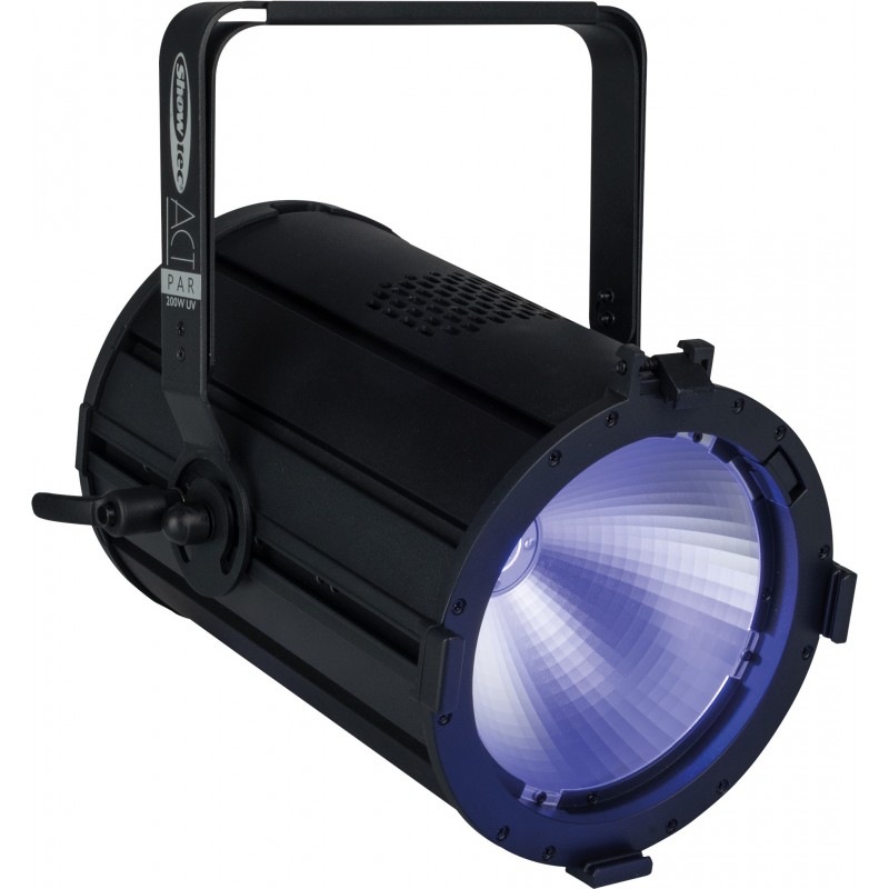 34068 Showtec ACT Par 200W UV faro a LED ultravioletti luce viola blacklight nera plafoniera ultravioletti party KaotikaStore