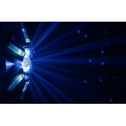 Showtec Typhoon 640 6 x RGBW LED effetto sfera a specchio multieffetto automatico all-in-one centropista