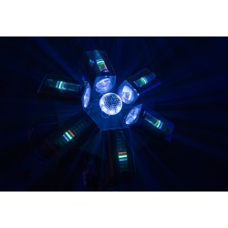 Showtec Typhoon 640 6 x RGBW LED effetto sfera a specchio multieffetto automatico all-in-one centropista 43174