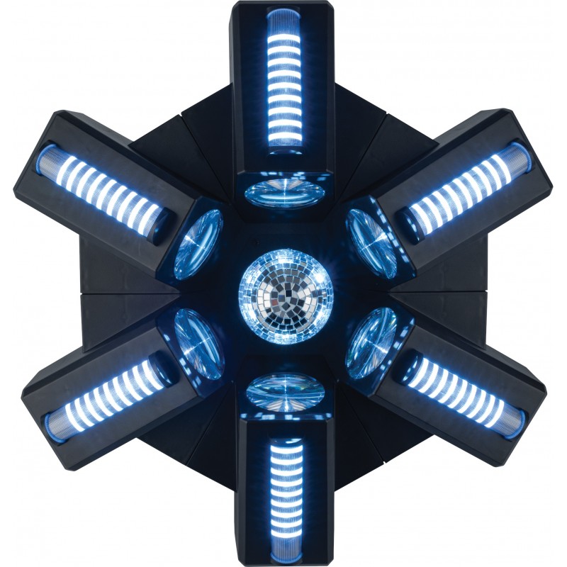 43174 Showtec Typhoon 640 6 x RGBW LED effetto sfera a specchio multieffetto automatico all-in-one centropista KaotikaStore