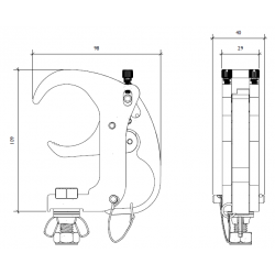 75107 Showgear snap coupler gancio accoppiatore a scatto 8717748588319 150 kg alluminio supporto luci KaotikaStore