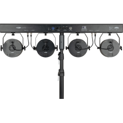 30298 Showtec Luna Four Bar 60 T-bar 4x 60 W RGBW COB LED Spot set di fari KaotikaStore 8717748514813