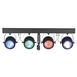 30298 Showtec Luna Four Bar 60 T-bar 4x 60 W RGBW COB LED Spot set di fari KaotikaStore 8717748514813