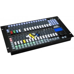 70064555 EUROLITE DMX COMMANDER 512 controller luci DMX banco regia teatrale discoteca fari luci KaotikaStore 4026397724264