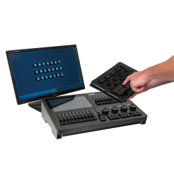 50740 Showtec LAMPY 20 1U Console DMX da 20 fader e 1 Universo Consolle DMX centralina controllo testa mobile