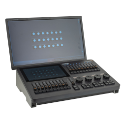 50740 Showtec LAMPY 20 1U Console DMX da 20 fader e 1 Universo Consolle DMX centralina controllo testa mobile