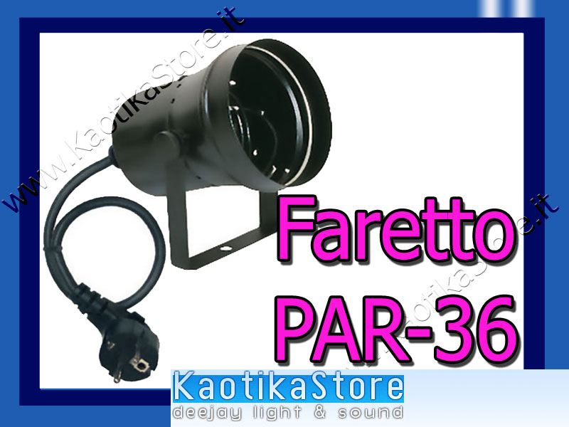 FARETTO SPOT PAR36 per SFERA SPECCHIATA faro luci luce  